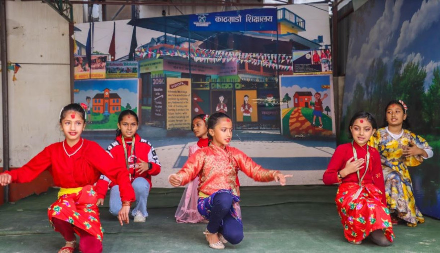 ‘टचउड किड्स भिल्ला’ र ‘वन्डरल्याण्ड किन्डरगार्डेन’मा वसन्त पञ्चमीको उल्लास